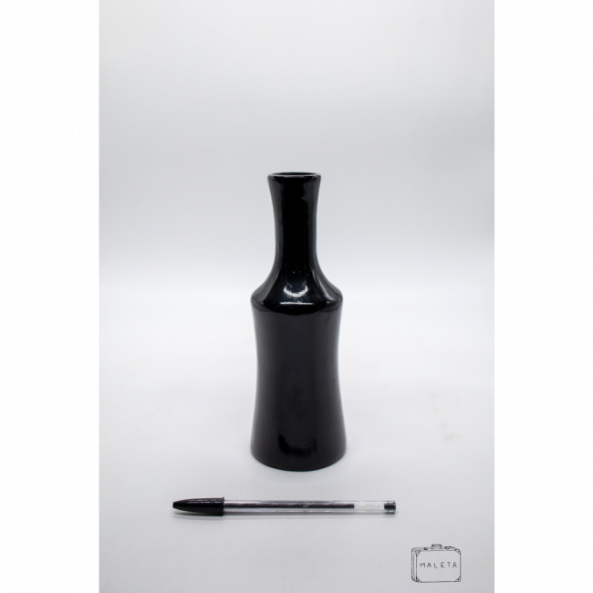 VASO VIDRO PRETO – MÉDIO