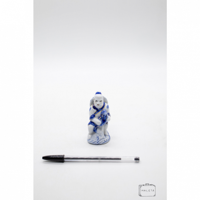 CAMPONÊS CHINÊS BRANCO E AZUL