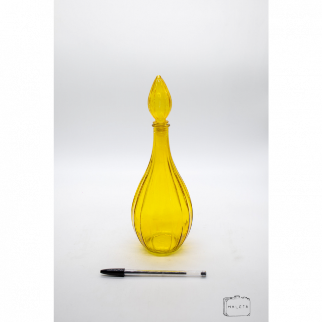 DECANTER VIDRO GOTA AMARELO