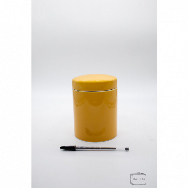PORTA-MANTIMENTOS CERÂMICA AMARELO