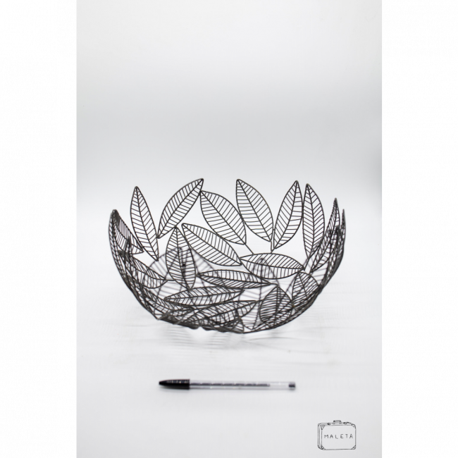 FRUTEIRA DE MESA METAL FOLHAS