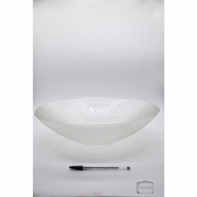 FRUTEIRA DE MESA VIDRO ESPIRAL - EXTRA GRANDE