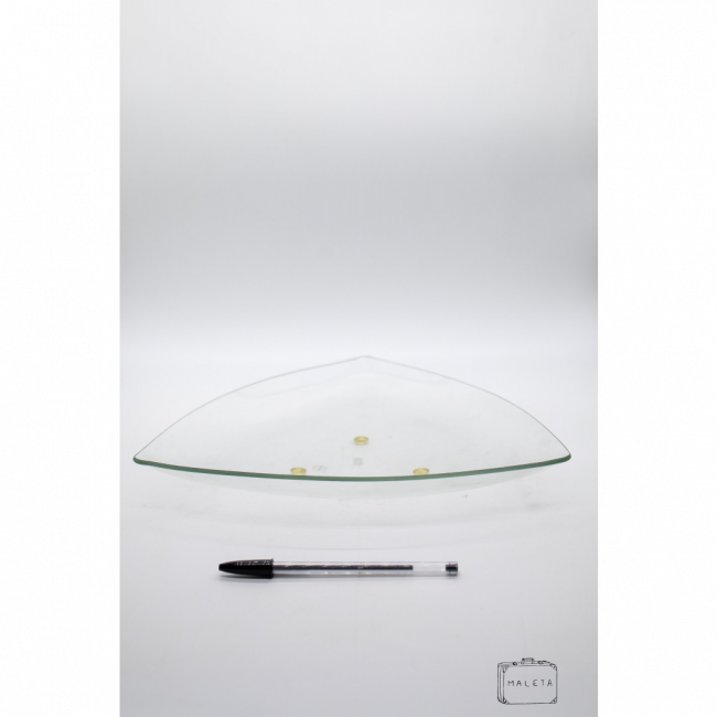 FRUTEIRA DE MESA VIDRO TRIANGULAR