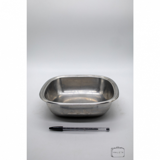 TIGELA QUADRADA INOX - MÉDIA
