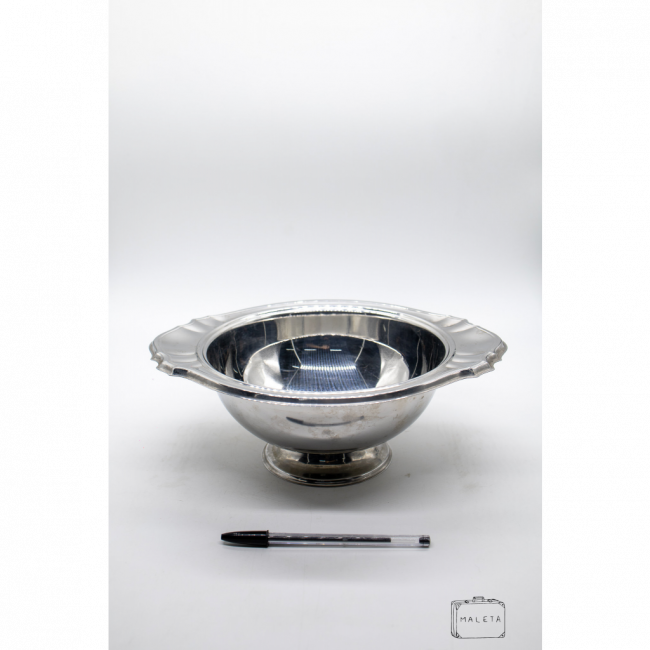 TIGELA INOX COM BASE - MÉDIA