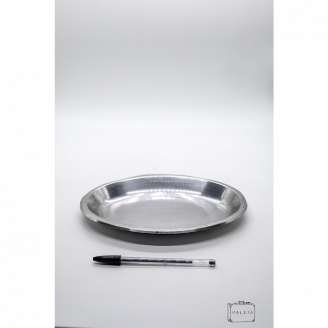 BANDEJA OVAL INOX - MÉDIA (MODELO 2)