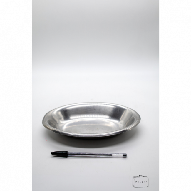 BANDEJA OVAL INOX - MÉDIA (MODELO 3)