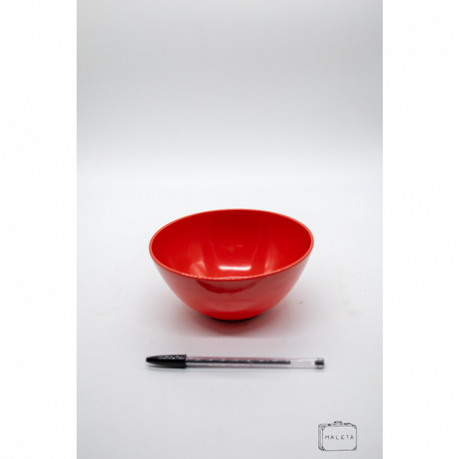 BOWL PLÁSTICO VERMELHO - MÉDIO