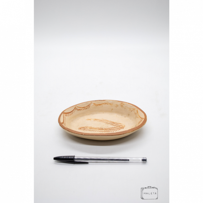 PETISQUEIRA CERÂMICA OVAL SALMÃO - PEQUENA
