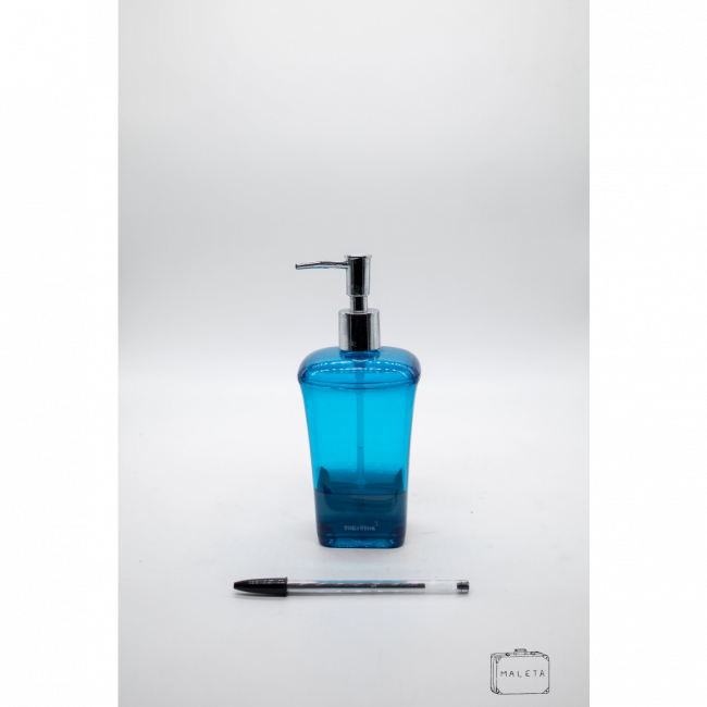PORTA-SABONETE LÍQUIDO ACRÍLICO AZUL OCEANO