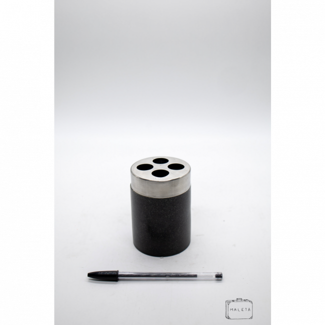 PORTA-ESCOVA DE DENTE CERÂMICA PRETO
