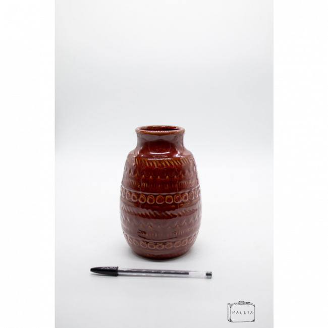 VASO CERÂMICA VERMELHO