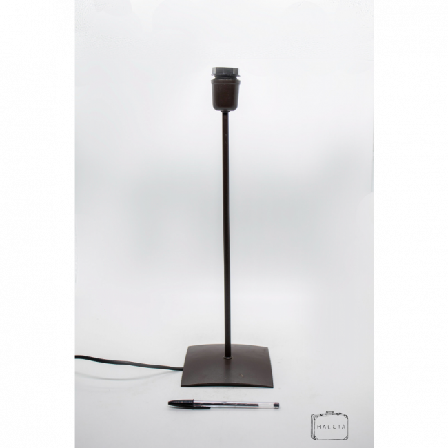 LUMINÁRIA DE MESA HASTE METAL MARROM