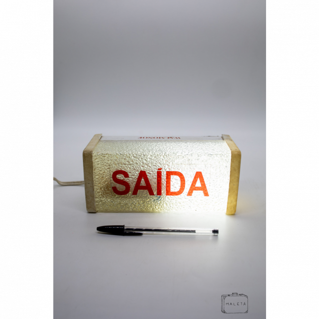 LUMINÁRIA SAÍDA CRAQUELADA