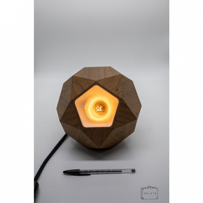 LUMINÁRIA DE MESA MADEIRA - LS