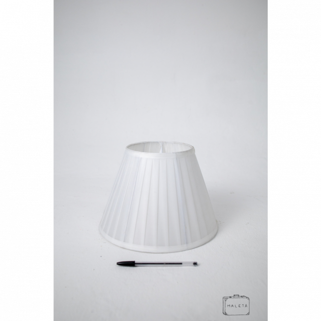 CÚPULA BRANCA PLISSADA (CONE) – PEQUENA