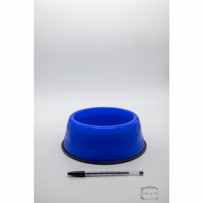 COMEDOURO/BEBEDOURO PARA PET PLÁSTICO AZUL 