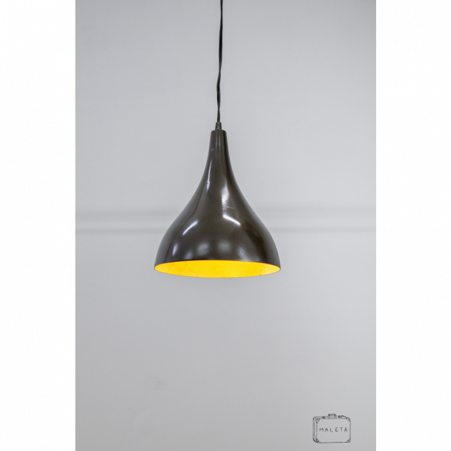 LUMINÁRIA PENDENTE CÔNICA BRONZE METÁLICO