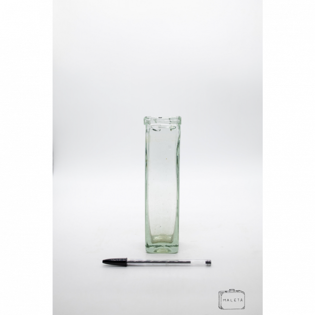 VASO VIDRO QUADRADO ALTO (FINO)