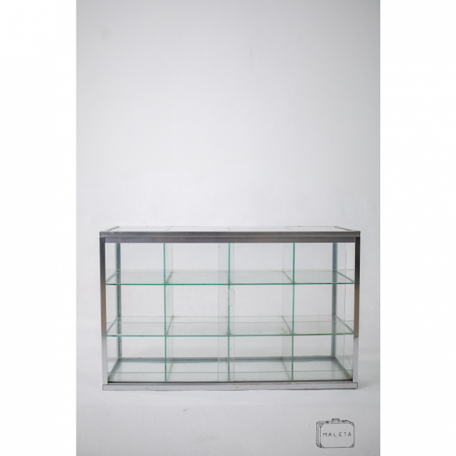 BALCÃO VITRINE VIDRO - L0,60XP0,21XA0,37