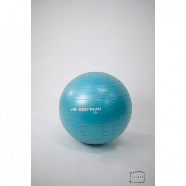 BOLA DE PILATES AZUL MORMAII - DIÂMETRO 0,55