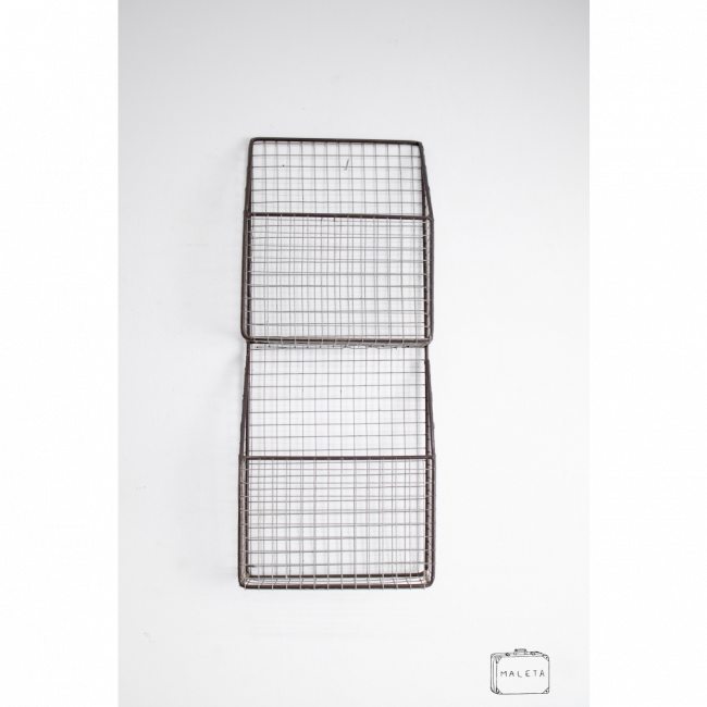 PORTA-FOLHA SULFITE DE PAREDE ARAMADO DUPLO