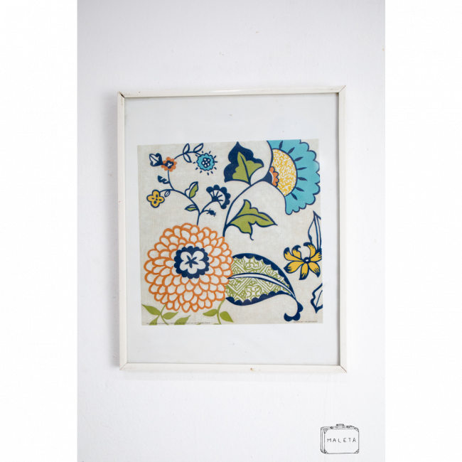 QUADRO FLORES MANDALA - 31X25