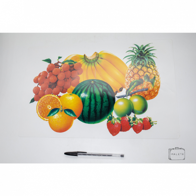JOGO AMERICANO ESTAMPA FRUTAS (MORANGO)