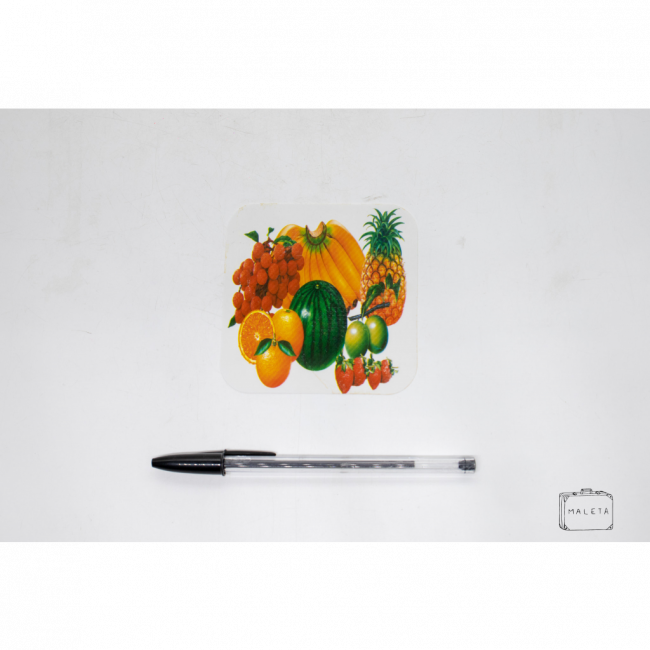 PORTA-COPO ESTAMPA FRUTAS (MORANGO)