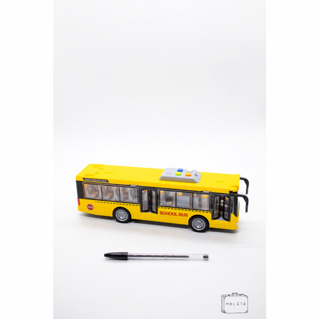 ÔNIBUS ESCOLAR AMARELO (BRINQUEDO) COM MUSIQUINHA E LUZ