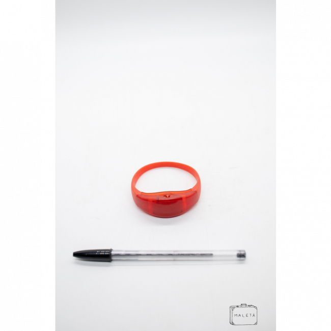PULSEIRA VERMELHA COM LUZ