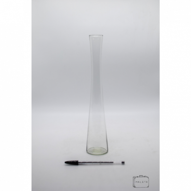 VASO VIDRO ALTO FORMATO AMPULHETA