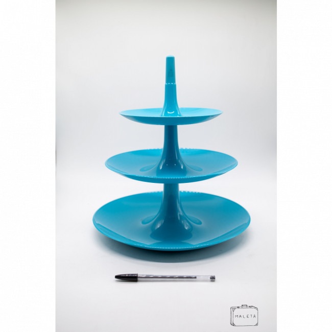 BALEIRO DE FESTA ACRÍLICO AZUL (TRÊS ANDARES)