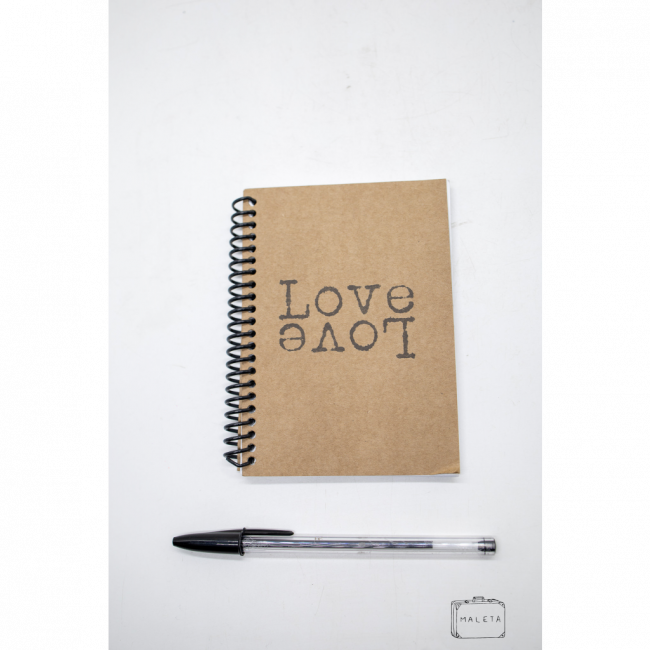 CADERNETA ESPIRAL LOVE LOVE