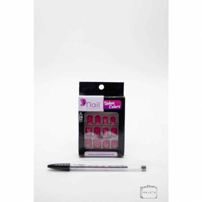 UNHA POSTIÇA ROSA PINK