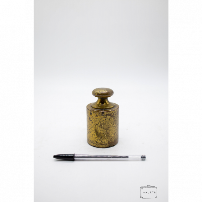 PESO DE BALANÇA DOURADO