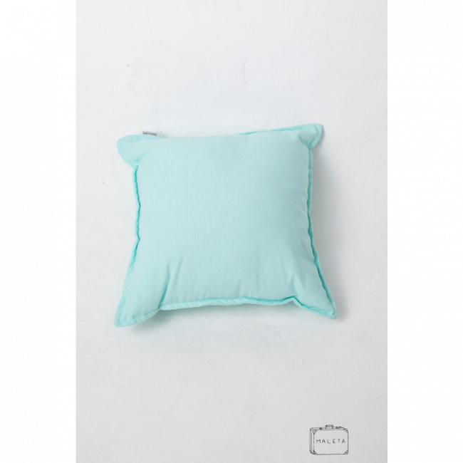 ALMOFADA VERDE AGUA 43X43