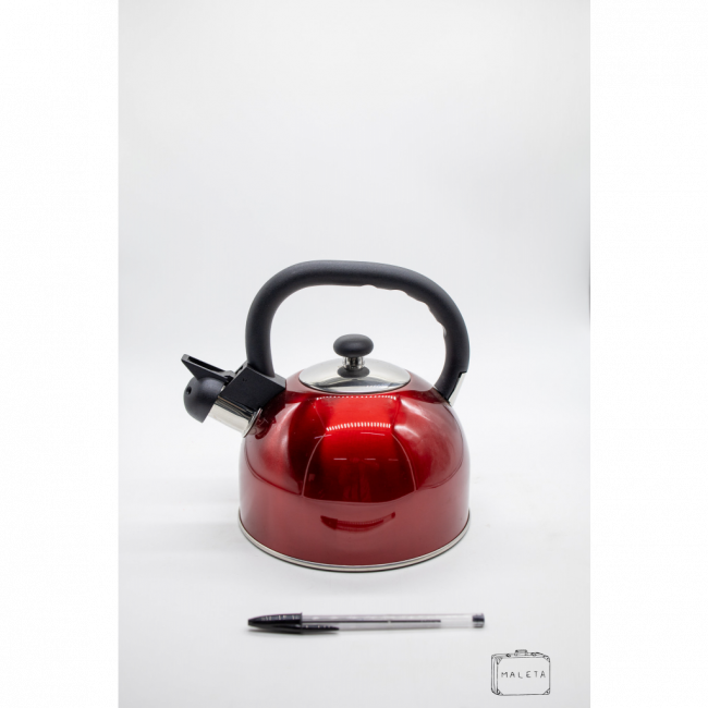 CHALEIRA INOX VERMELHA 