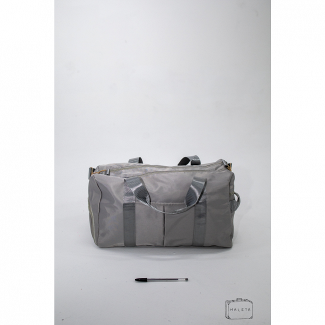 BOLSA LATERAL TACTEL CINZA