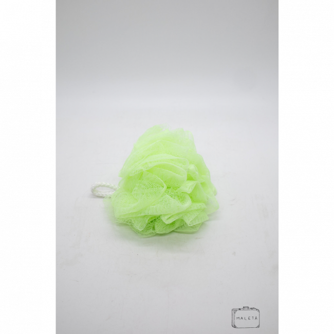 ESPONJA DE BANHO NYLON VERDE LIMÃO - LS