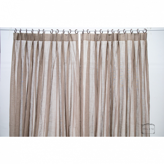 CORTINA LINHO MARROM - 1,00X2,53