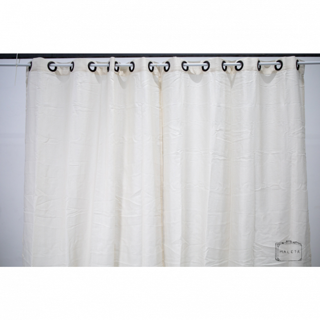CORTINA ALGODÃO CRU - 2,60X1,70