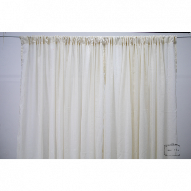 CORTINA LINHO OFF-WHITE - 3,00X1,60