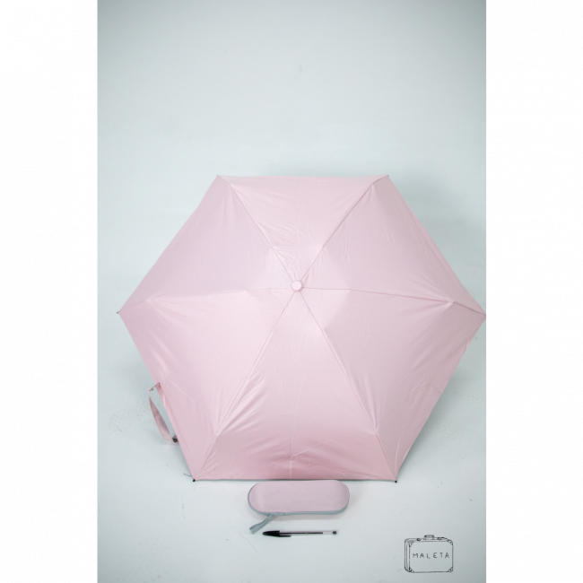 SOMBRINHA ROSA BEBÊ COM CASE