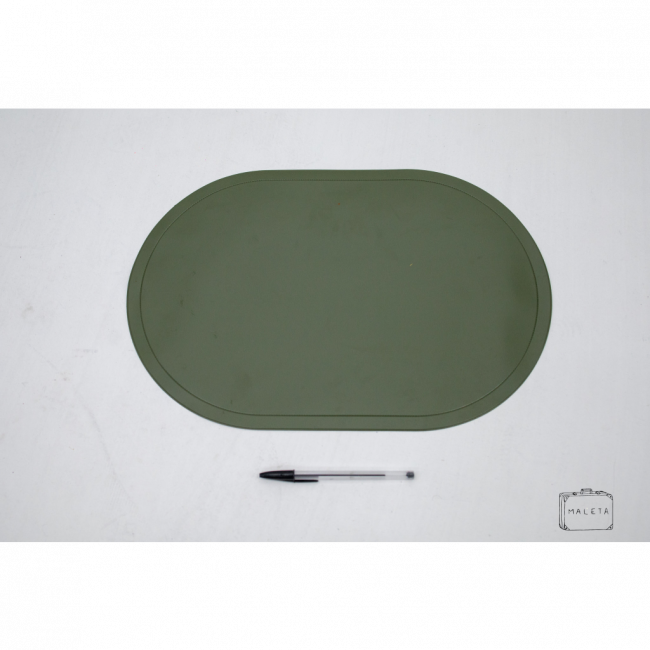 JOGO AMERICANO OVAL VERDE MUSGO EMBORRACHADO