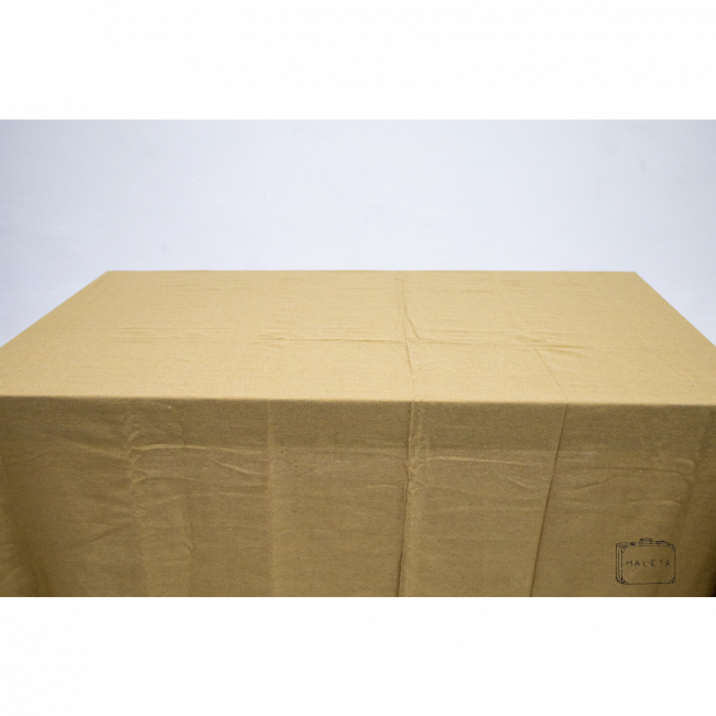 TOALHA DE MESA ALGODÃO CASALINGO COR JUTA - 3,00X1,40