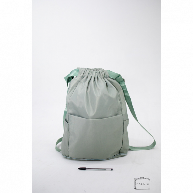 MOCHILA TACTEL VERDE MENTA