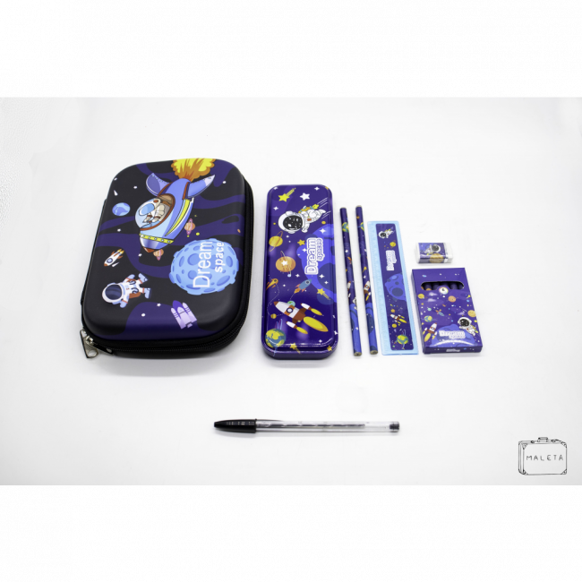 KIT ESCOLAR ASTRONAUTA (07 PEÇAS) - LS