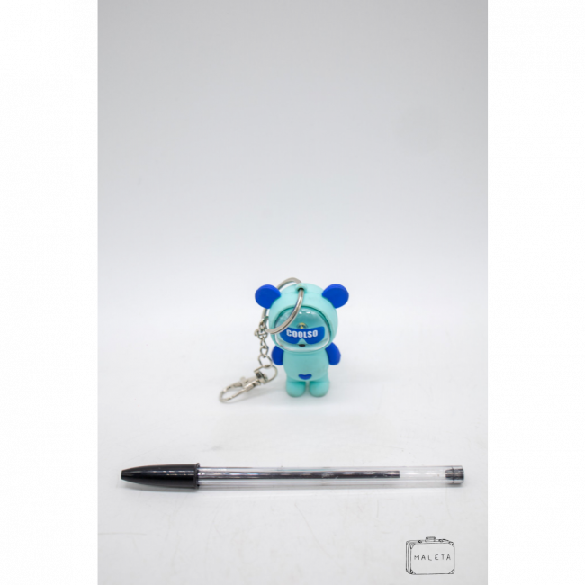 CHAVEIRO URSO VERDE COM LUZ - LS