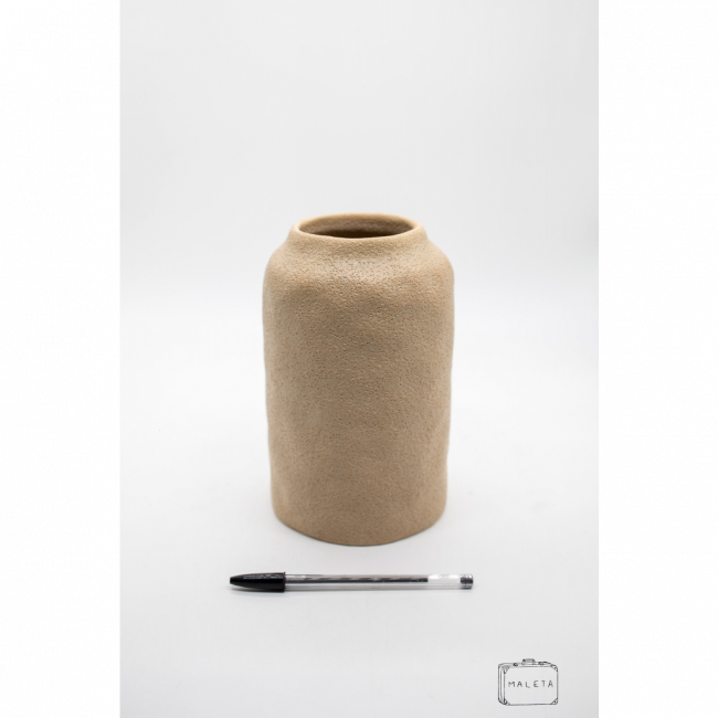 VASO CERÂMICA NUDE ORGÂNICO